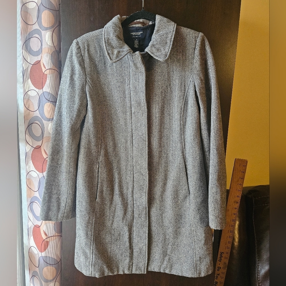 American Eagle Outfitters Gray Wool Coat